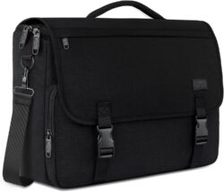 MATEIN Messenger Bag for Men, School Bag Men's Laptop Briefcases for Work | Laptop Bag 15.6 inch, Men Shoulder Bag Lightweight Computer Bag Water-resistant Crossbody Satchel for Office & College, Black